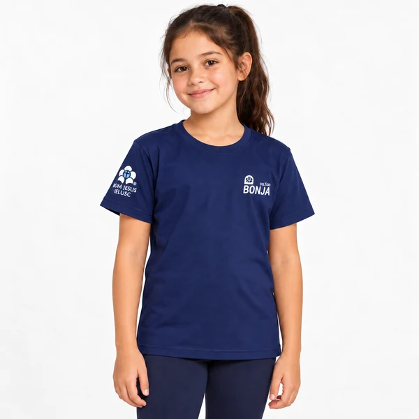 Camiseta manga curta marinho Bonja